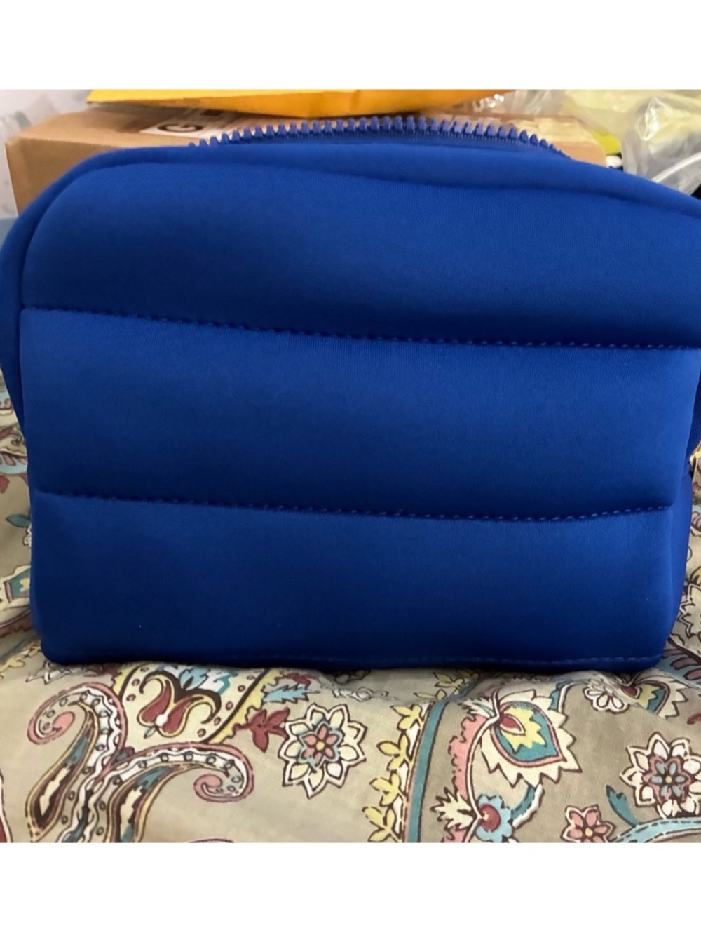 Gorgeous Royal Blue Cosmetics Bag